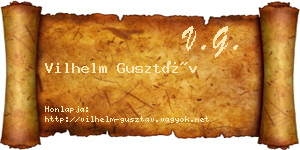 Vilhelm Gusztáv névjegykártya